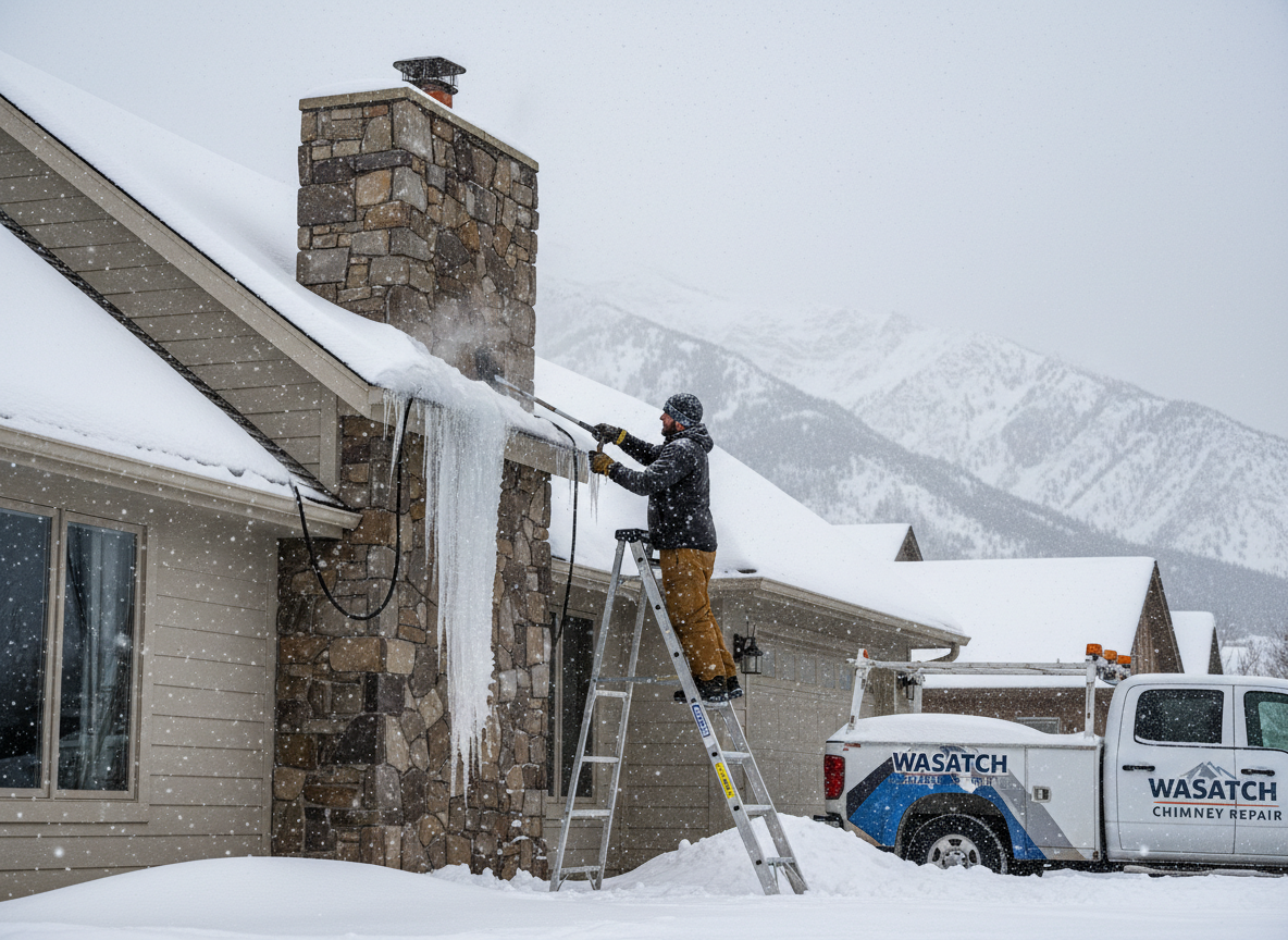 Protecting Your Chimney From Ice Dams During Wasatch Snowstorms