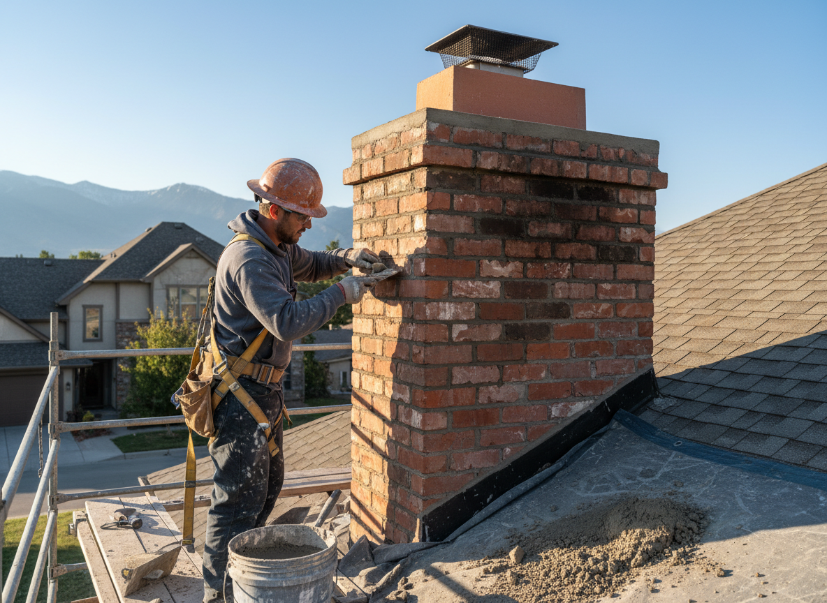 Chimney Mortar Repair in Holladay, UT